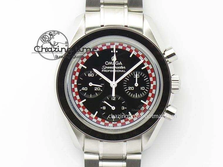 0516 Speedmaster SS 2013 Pro Racing On SS Bracelet Manual Winding Chrono Movement UrbanStyle 8230